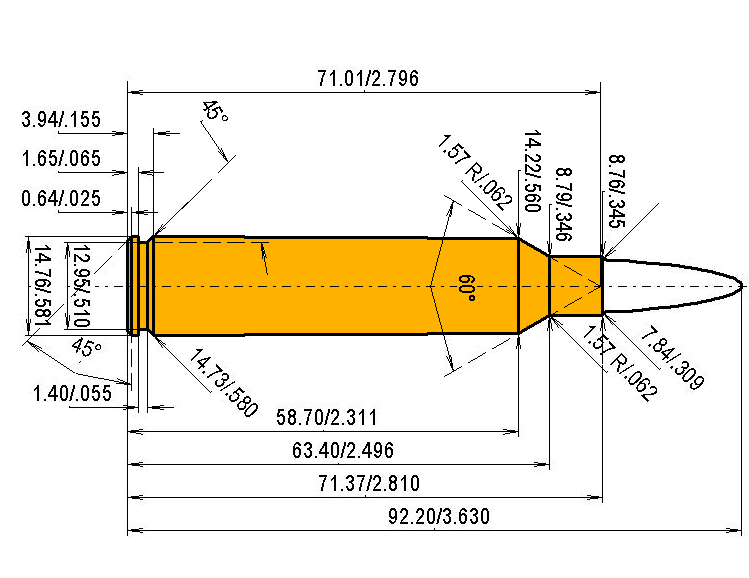 7.82 Warbird (Lazzeroni) Calibres Dimensions et spécifications techniques
