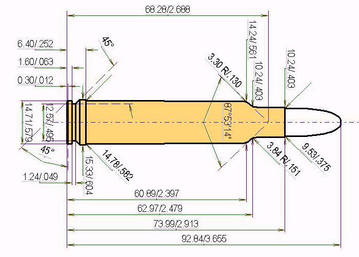 .378 Weath. Mag. Calibres Dimensions et spécifications techniques
