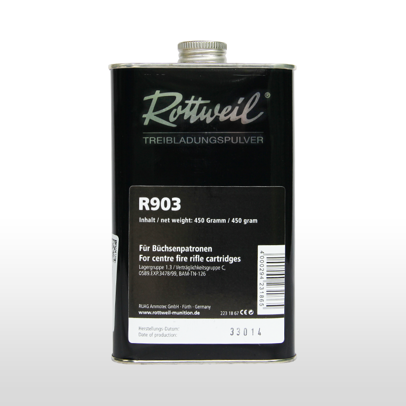 Rottweil R 903 Poudre à canon Charger les données