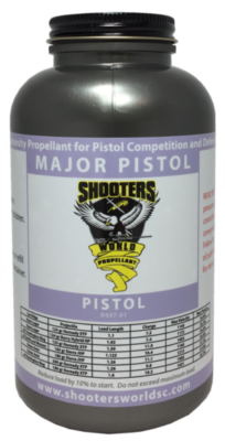 Shooters World Major Pistol Poudre à canon Charger les données